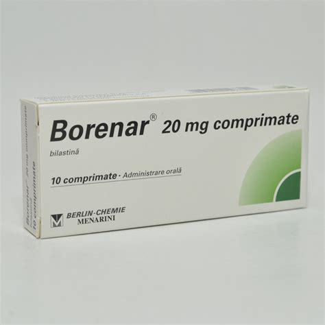 borenar|Borenar 20mg, 30 comprimate, Menarini。